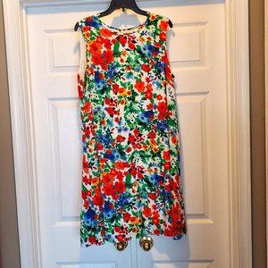Calvin Klein Floral Shift Dress Plus 16W